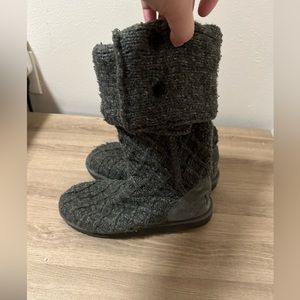Gray woolly UGG boots, size 10